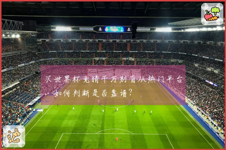 买世界杯竞猜千万别盲从热门平台，如何判断是否靠谱？