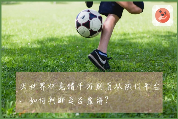 买世界杯竞猜千万别盲从热门平台，如何判断是否靠谱？